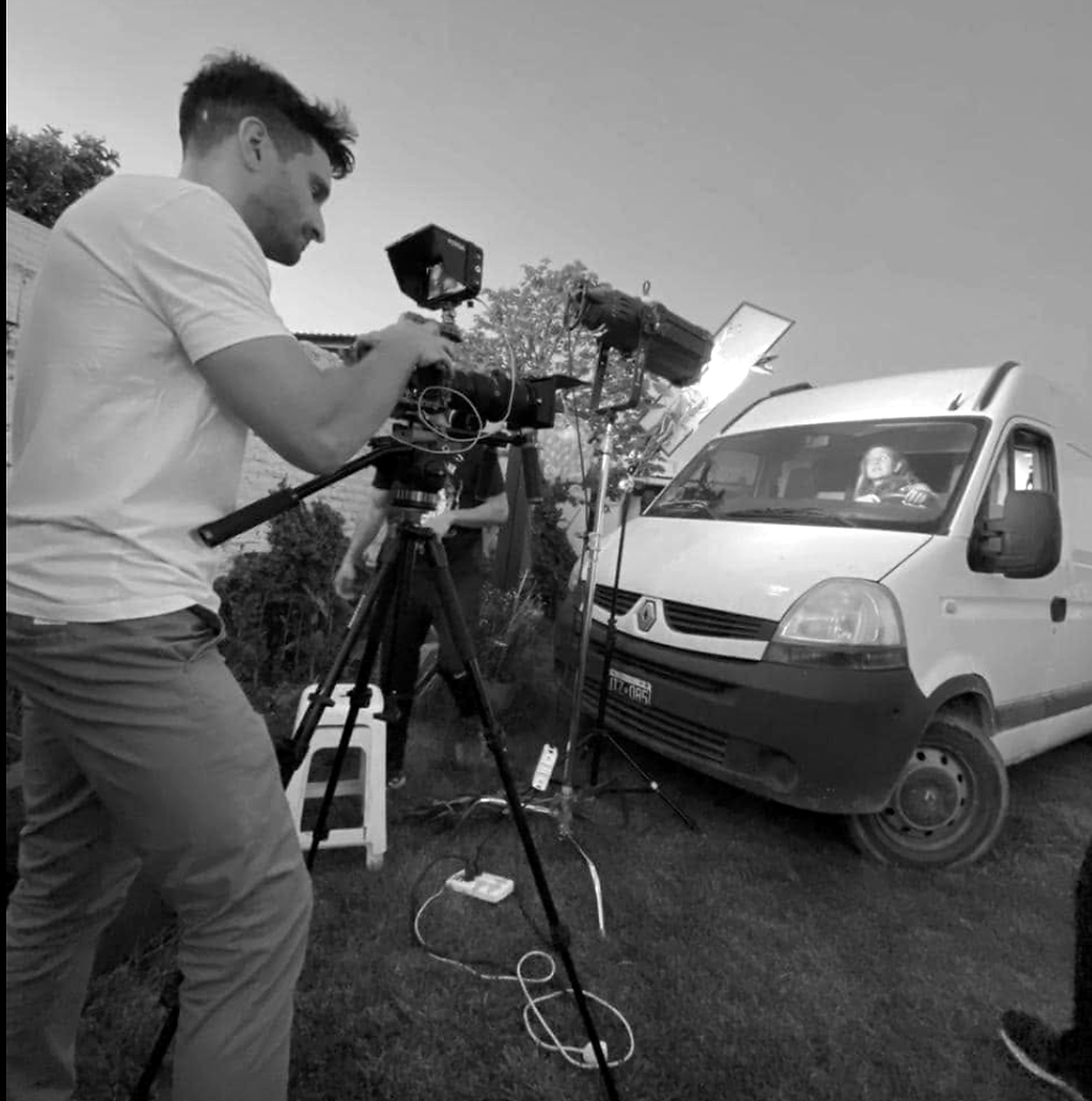 Camera setup behind the scenes