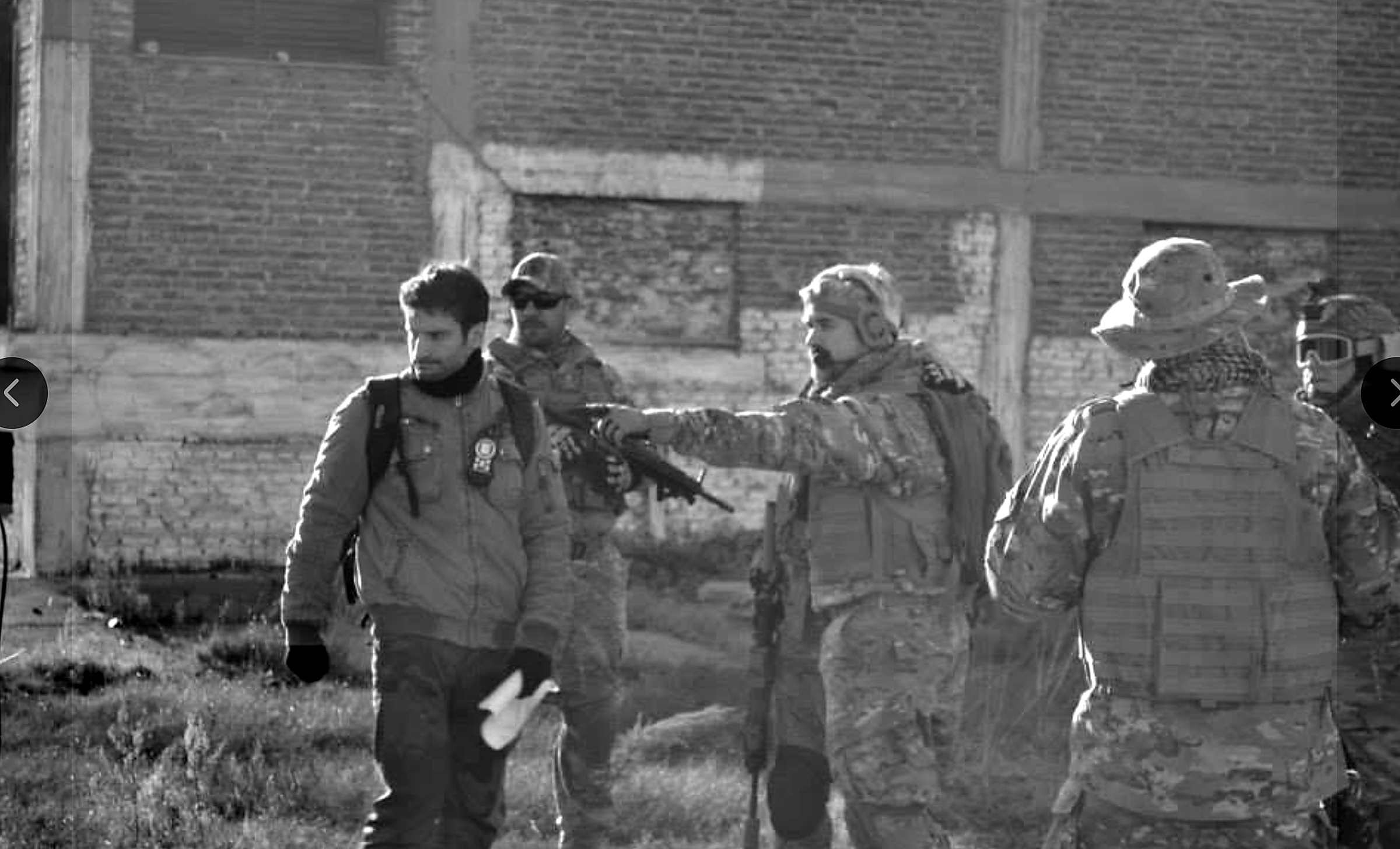 Cast and crew on location